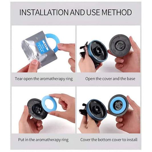 Solar Powered Speech Rocket Car Air Freshener – 360° Rotating Fragrance Diffuser & Dashboard Decor – Free Delivery