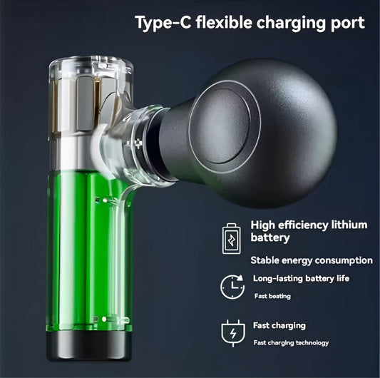 Elite Portable Mini Massage Gun – Compact Percussion Massager for Full Body Recovery & Pain Relief – Free Delivery