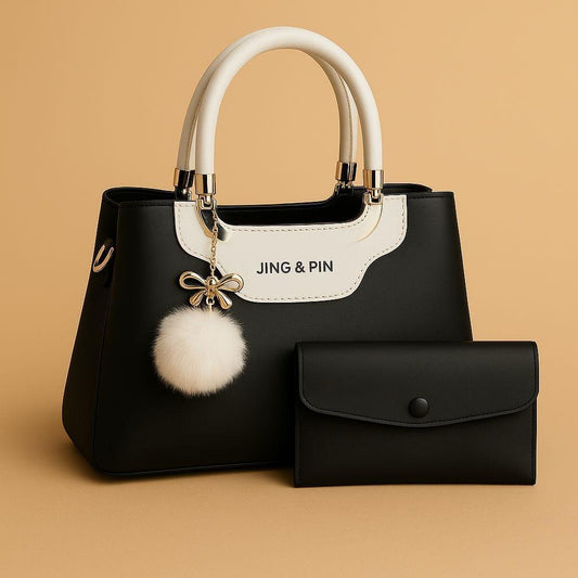 Premium 'JING & PIN' Ladies Handbag Collection – Includes Clutch & Shoulder Strap Option – Free Delivery