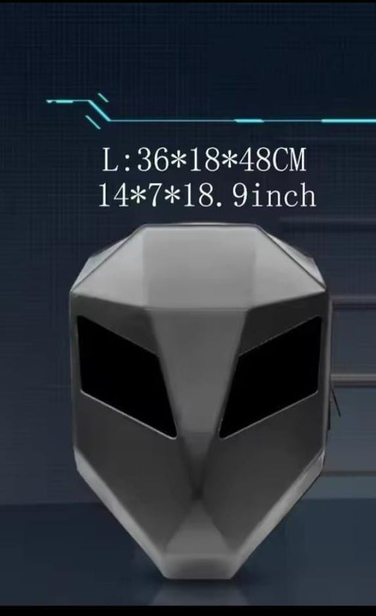 Futuristic LED Motorcycle Backpack – Smart Programmable LED Eyes (Black,Grey Edition) – Free Delivery