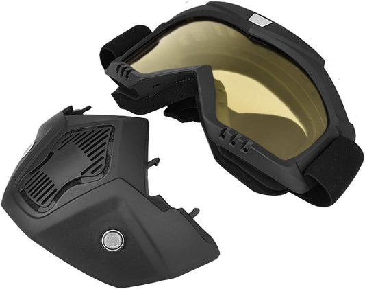 Premium Full Face Shield & Goggles – Tactical Windproof Mask for Snowboarding & Motorcycling – Free Delivery