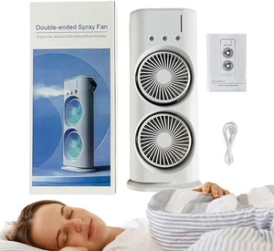 Double-Ended Spray Fan – Powerful Cooling with Water Mist– Free Delivery
