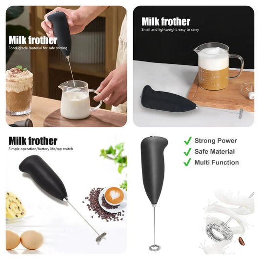 Handheld Milk Frother Whisk – Quick & Easy Frothing for Coffee & Milk– Free Delivery